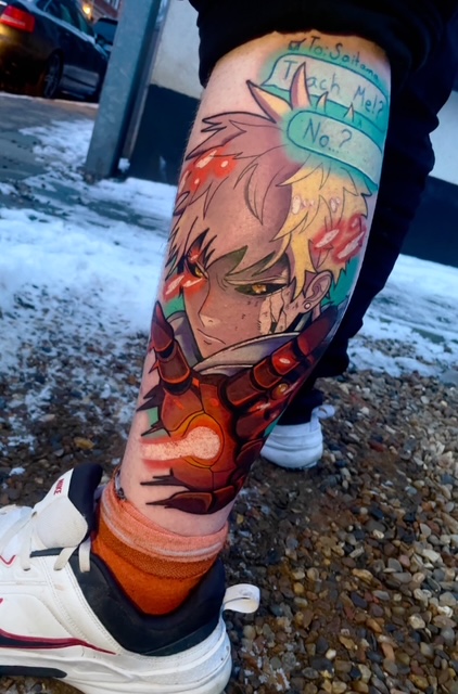 Anime tattoo one punch mand