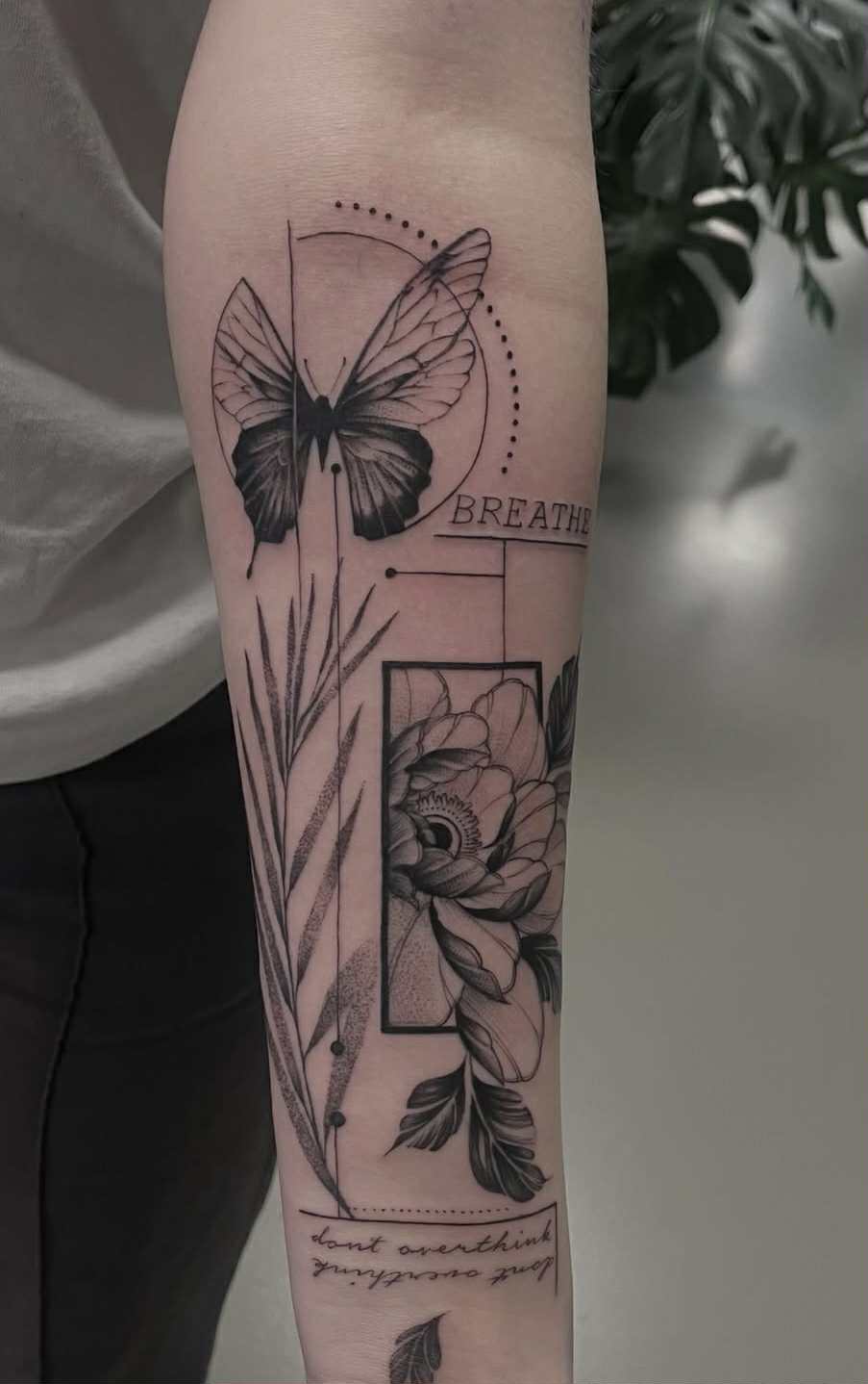 blackwork micro realism tattoo design