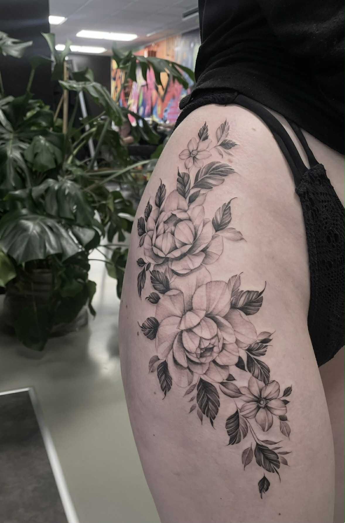 feminine flower tattoo